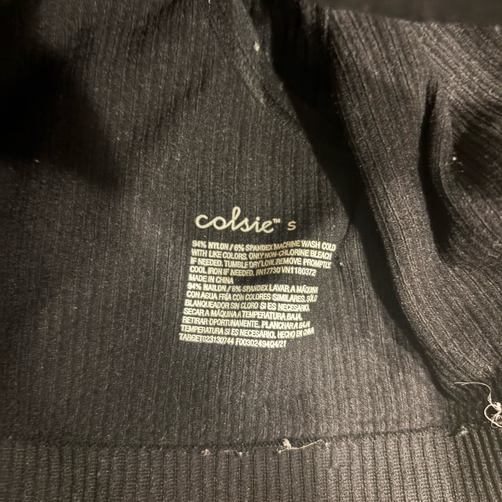 Target Colsie Black Ribbed Athletic Set - Picture 3 of 3